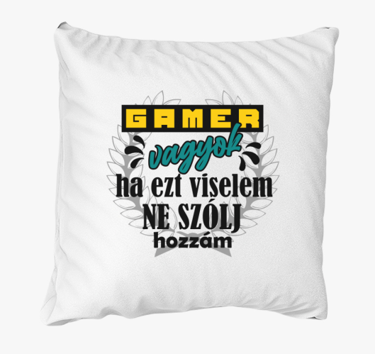 Gamer vagyok párna