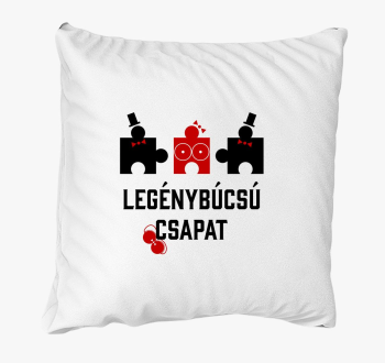 Legénybúcsú csapat legénybúcsúra puzzle párna