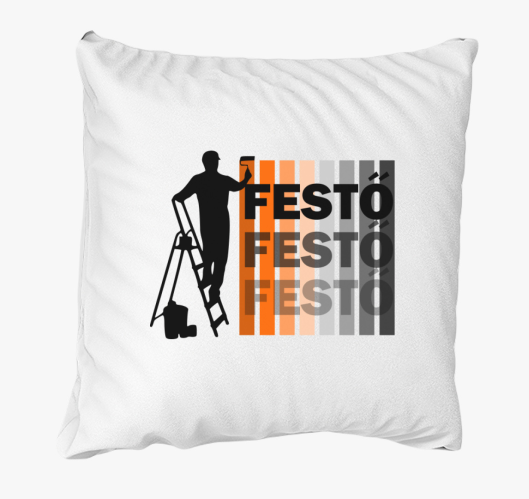 Festő mintás párna