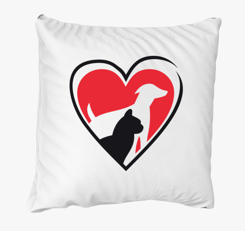 Kutya macska szív párna