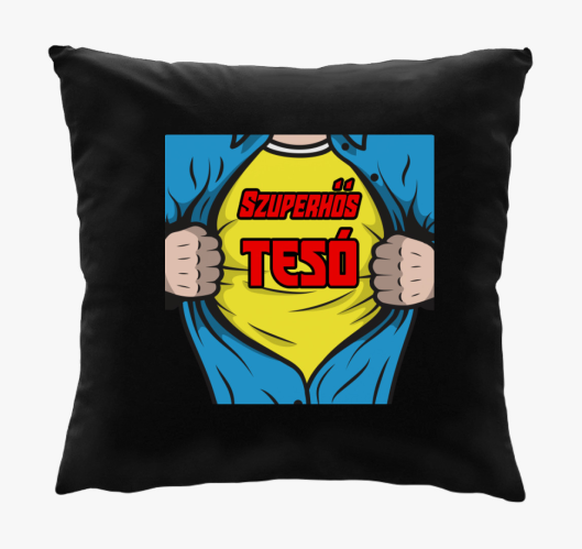 Szuperhős Tesó párna