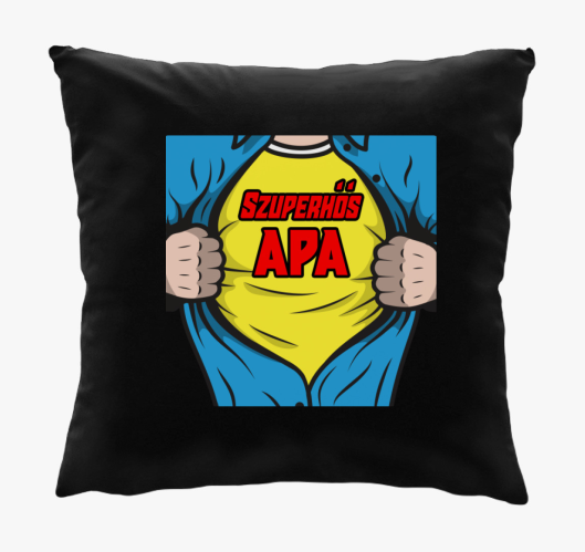 Szuperhős Apa párna
