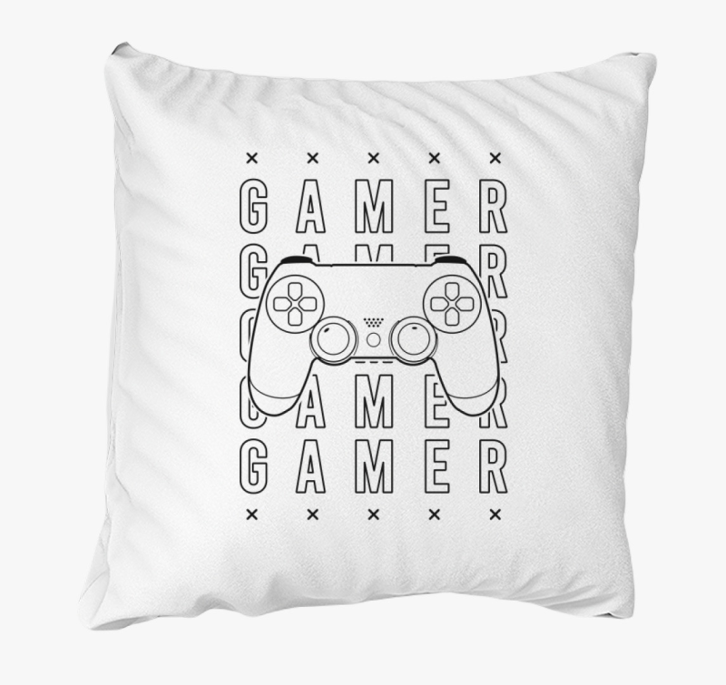 Gamer feliratos párna