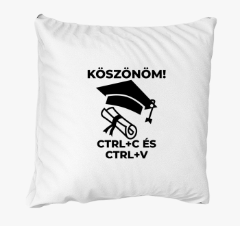 Köszönöm CTRL + C és CTRL + V párna