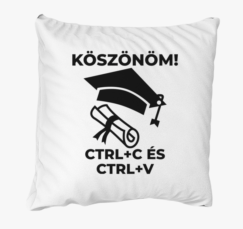 Köszönöm CTRL + C és CTRL + V párna
