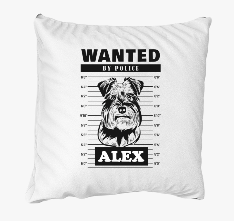 Schnauzer wanted párna