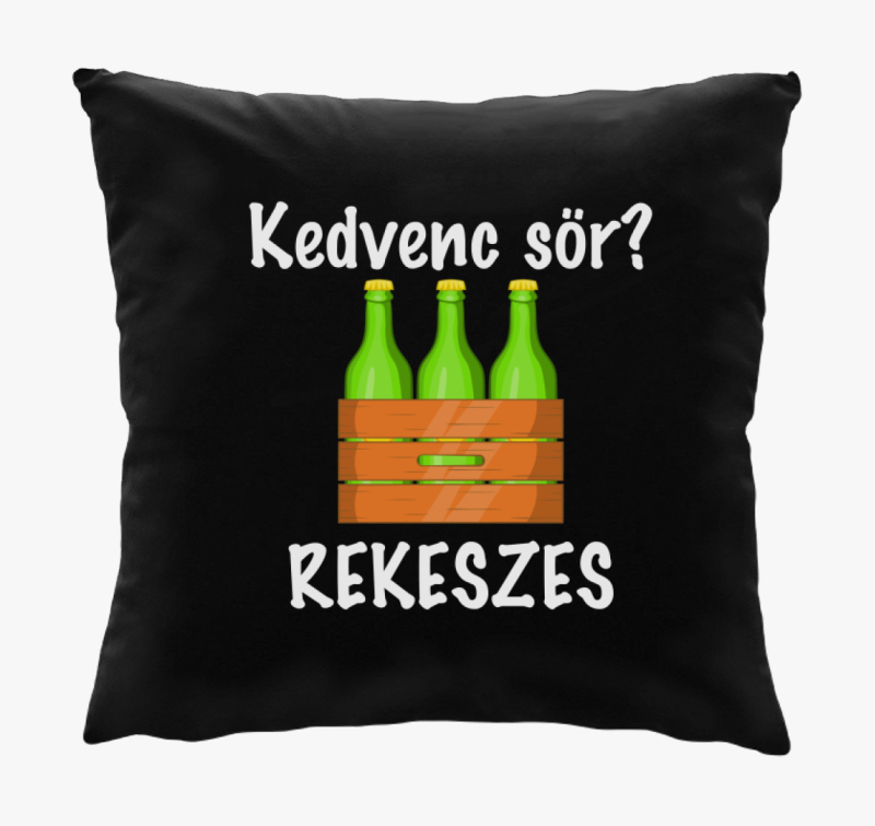 Kedvenc sör? rekeszes párna