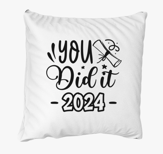 You did it évszámmal párna