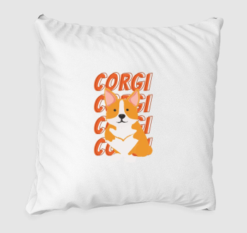 Corgi mintás párna