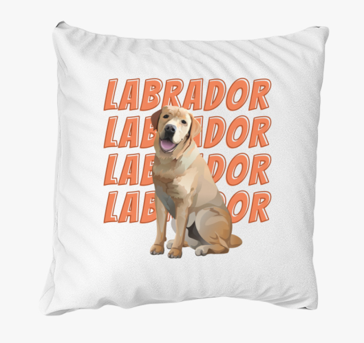 Labrador mintás párna