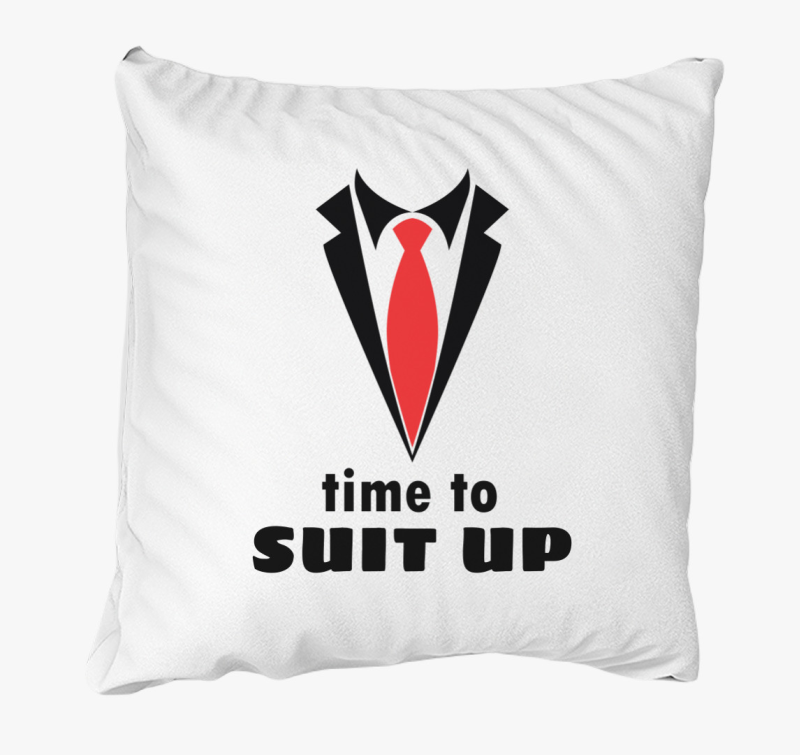 Time to SUIT UP párna