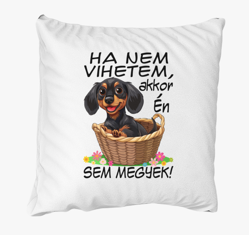 Tacsi Ha nem vihetem akkor én sem megyek! párna
