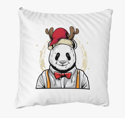 Karácsonyi Panda párna