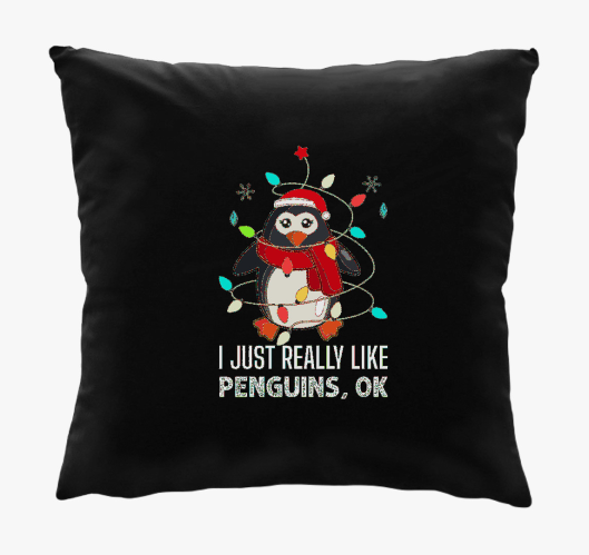 Bírom a pingviniket párna