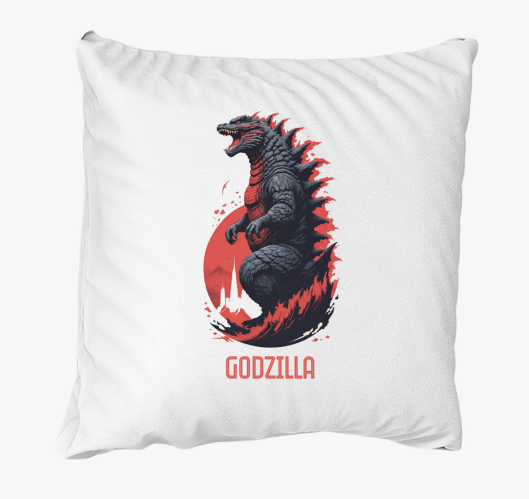 Godzilla art párna