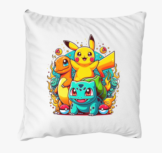 Pokemon Karakterek párna
