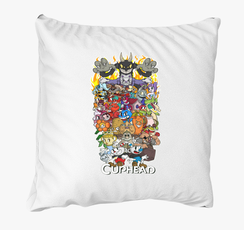 Cuphead karakterek párna