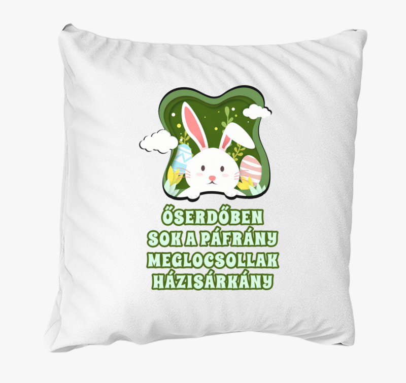 Locsolkodó verses párna