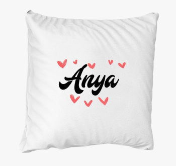 Anya szívecskés párna