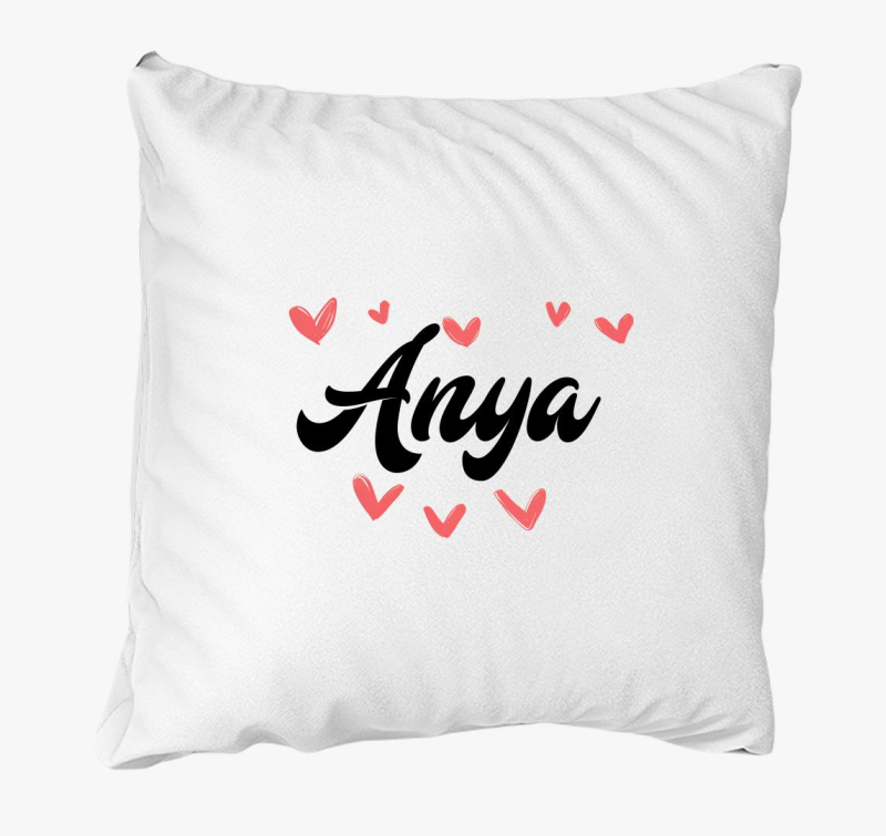 Anya szívecskés párna