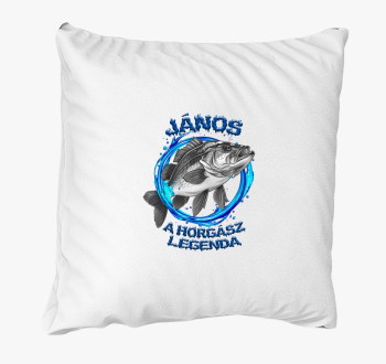 Horgász legenda párna - választható névvel