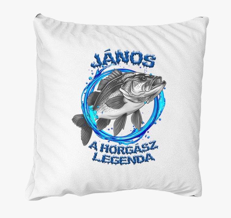 Horgász legenda párna - választható névvel