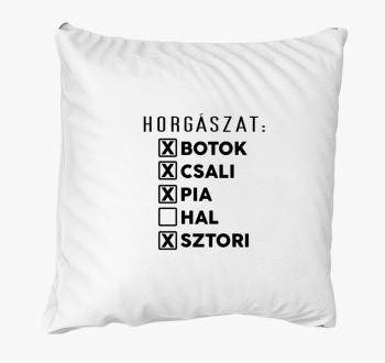 Horgász lista párna