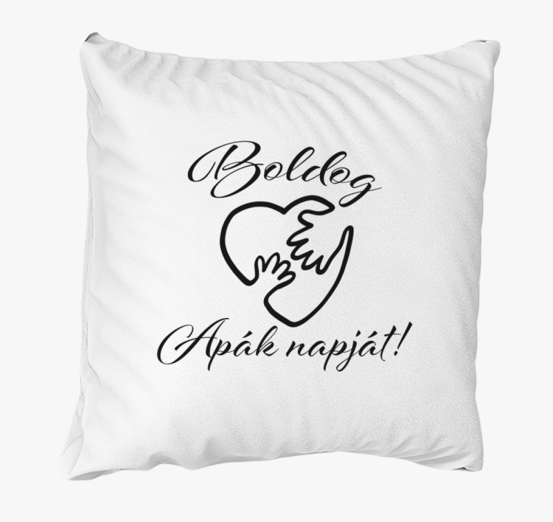 Boldog apák napját szíves párna