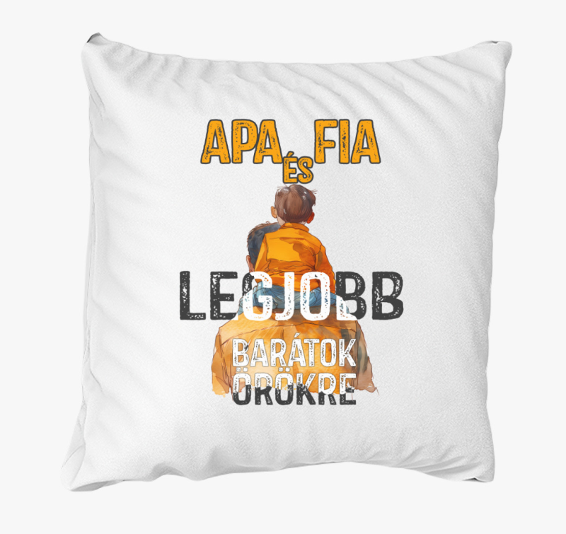 Apa és fia art párna