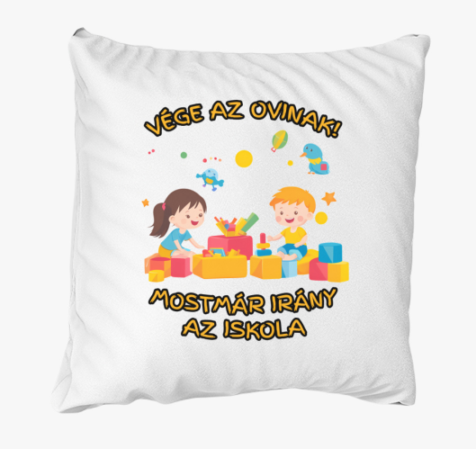 Vége az ovinak párna