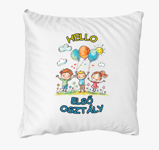 Hello első osztály párna