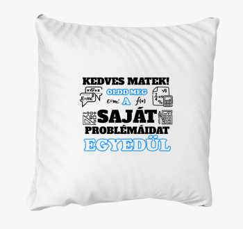 Kedves matek párna