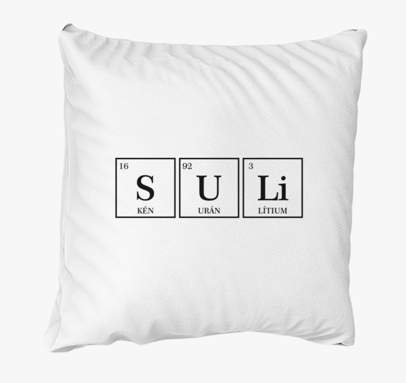 Periódusos Suli párna