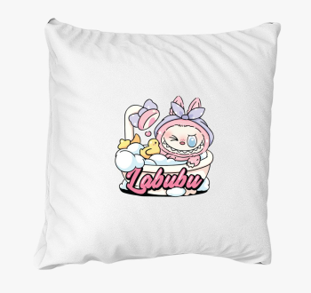 Habfürdős labubu párna 