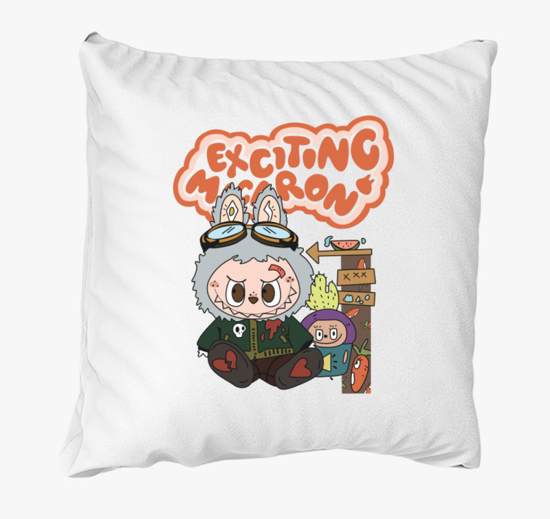 Exciting macaron labubu párna