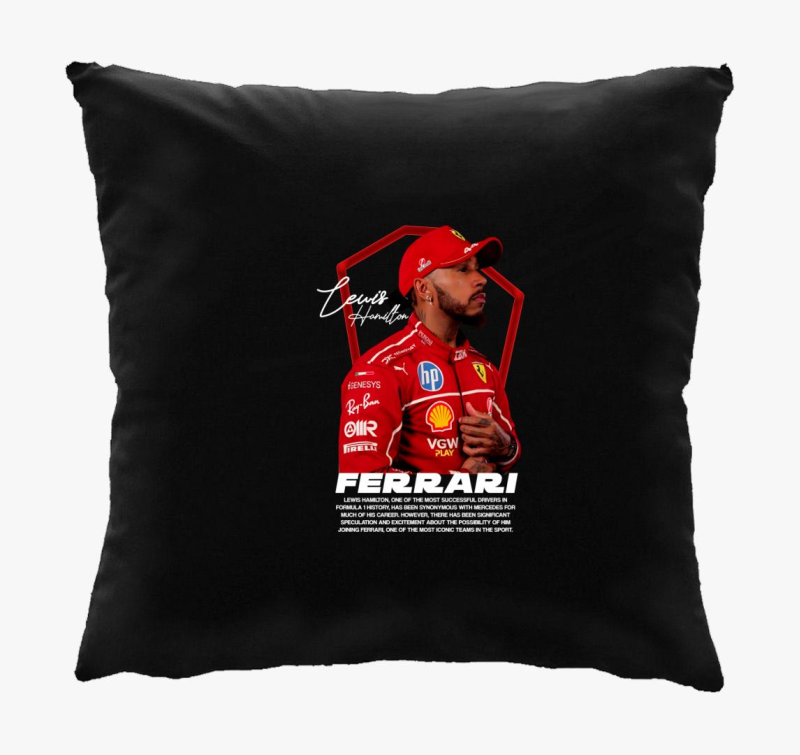 Lewis Hamilton Ferrari Arckép párna