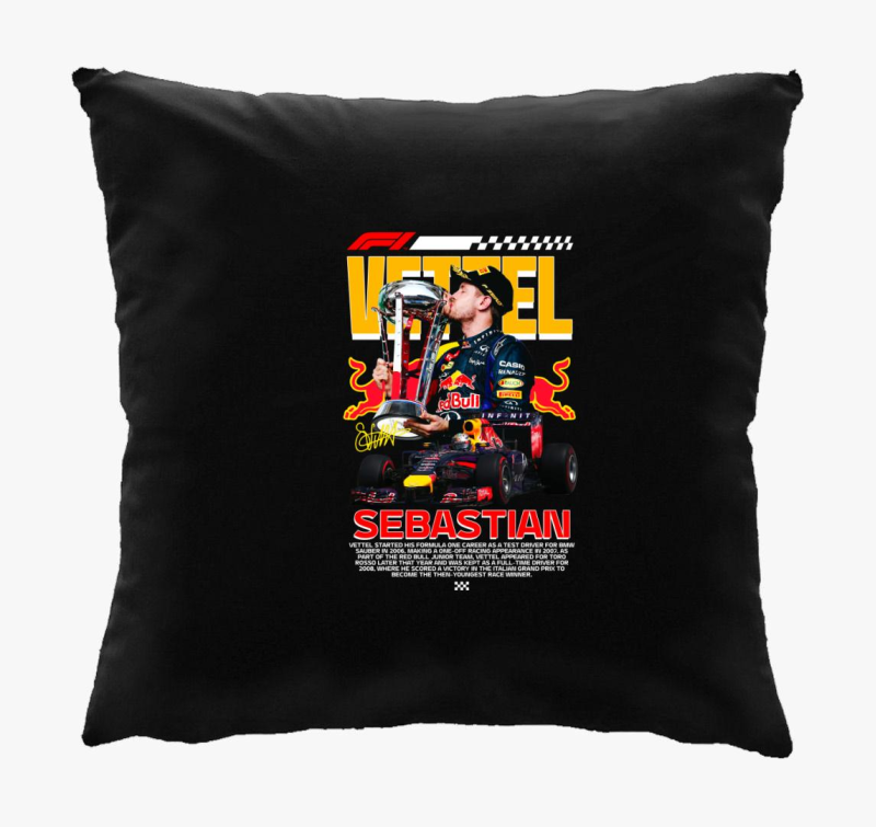 Sebastian Vettel Bajnok párna