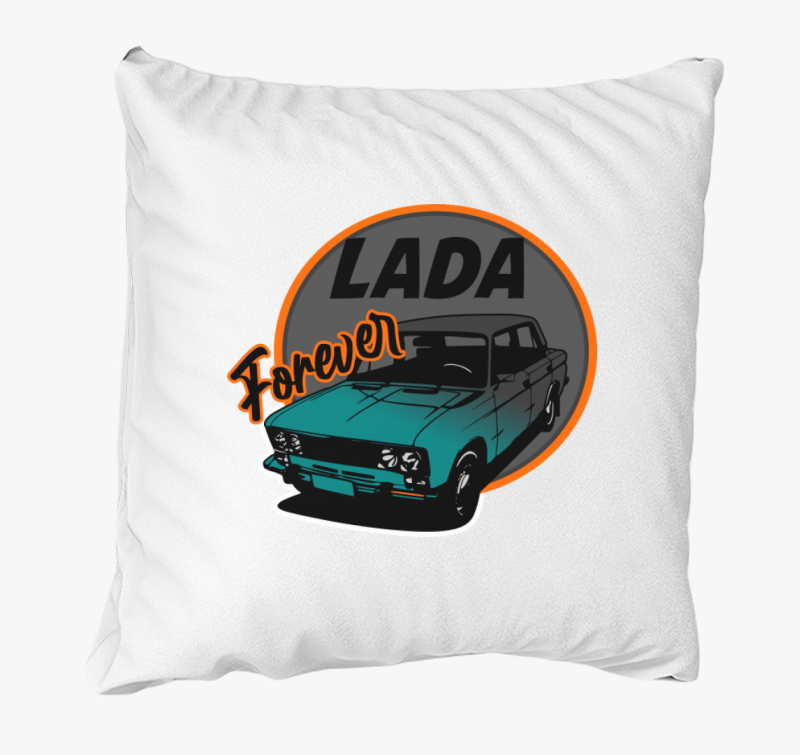 Lada szerelmeseinek mintás párna