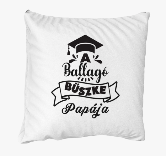 A ballagó büszke papája párna...