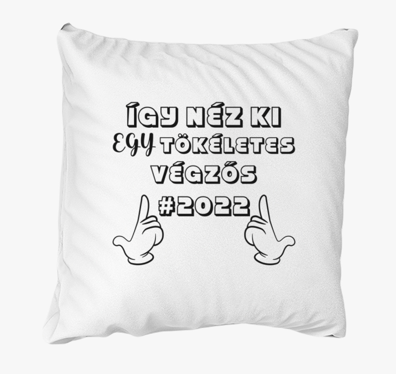 Így néz ki egy tökéletes végzős #2022 párna