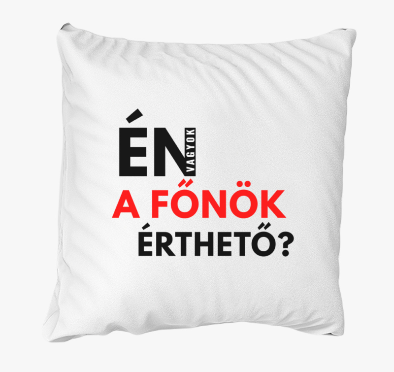 Én vagyok a főnök v2 párna