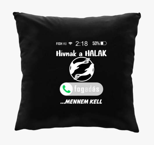 Hívnak a halak mintás párna