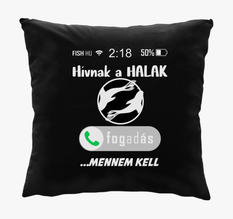 Hívnak a halak mintás párna