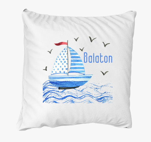 Vitorlás Balaton párna