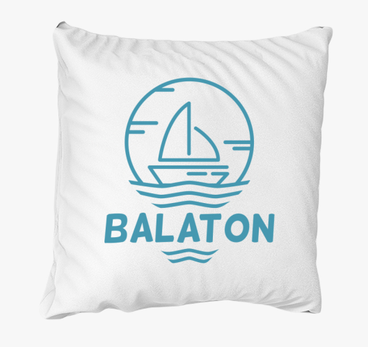 Világoskék Balaton párna