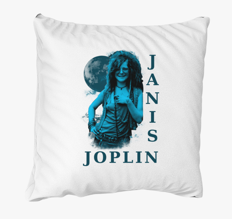 Janis Joplin kék portré párna