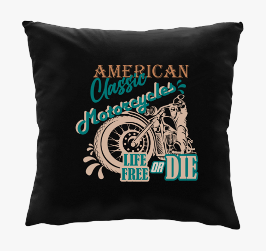 Motoros mintás párna