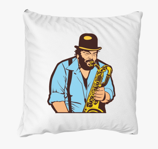 Szaxofonozó Bud Spencer párna...