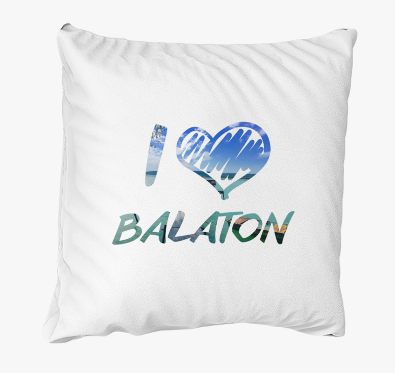 I love Balaton képes párna