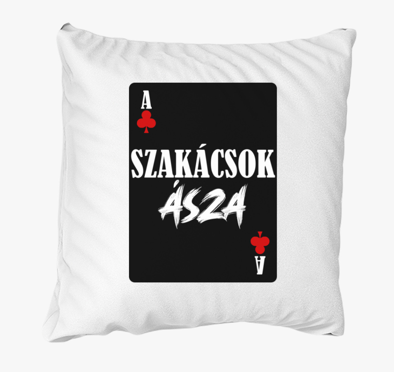 Szakácsok ásza kártyás feliratos párna